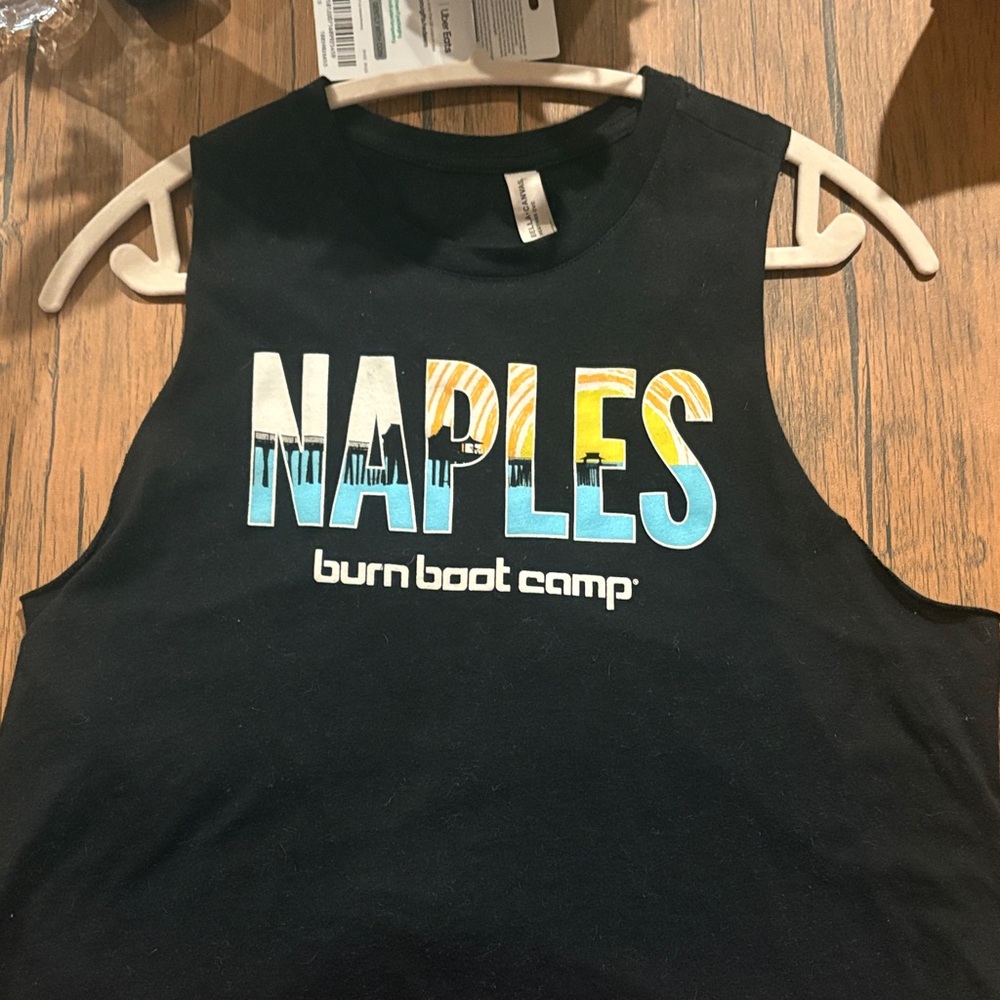 Burn Boot Camp Black Sleeveless Top